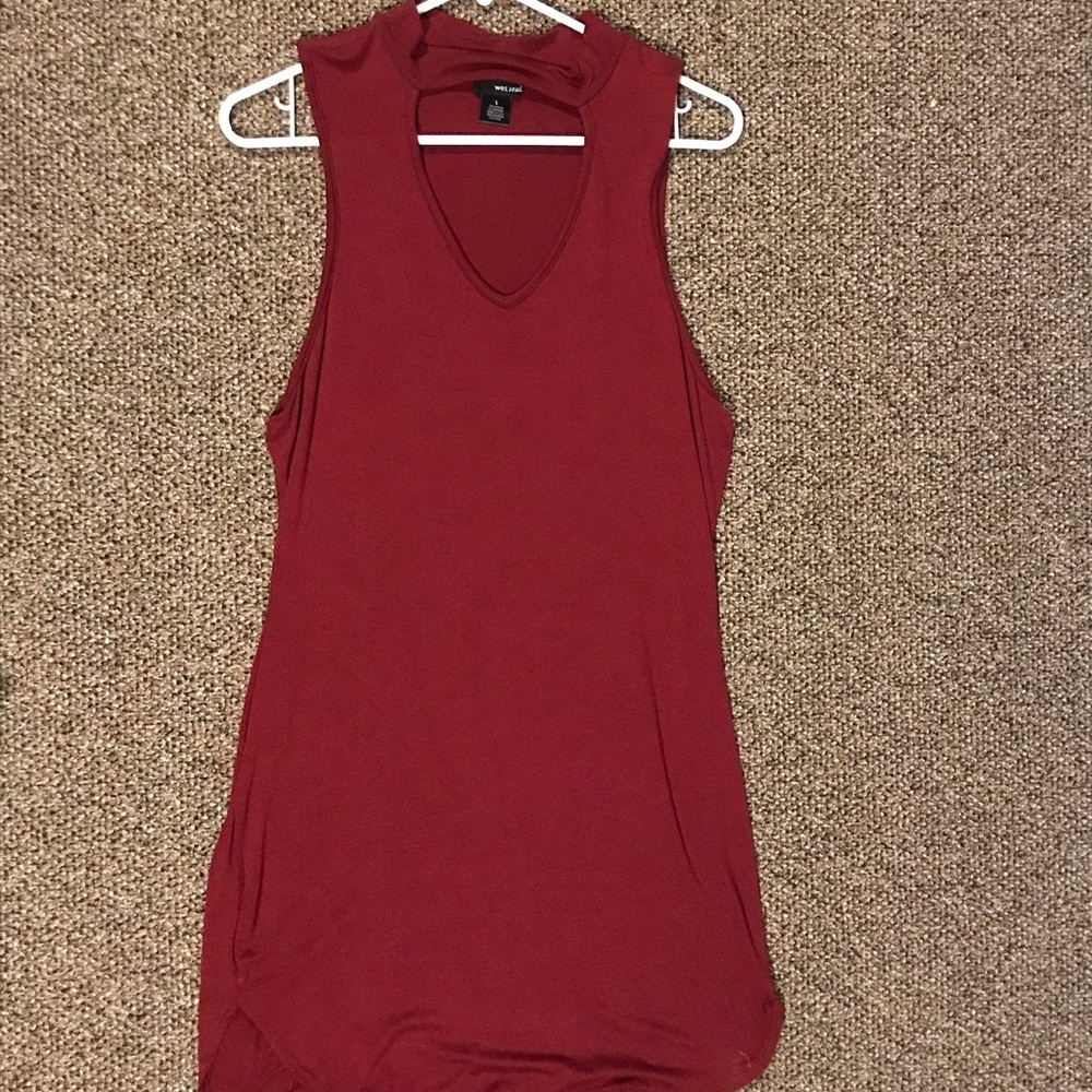 Deep Red Dress